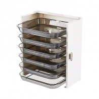 Стеллаж настенный складной Xiaomi MIWUNA Wall Mounted Folding Plate White 6 Layers (11C012-6)