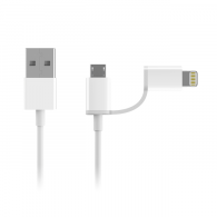 Кабель Xiaomi ZMI AL801 USB - Lightning for Apple iphone - Micro USB 100 см White
