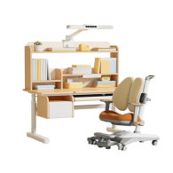 Набор детской мебели стол 1.2 m стул и лампа Xiaomi Igrow Solid Wood Core Liftable Study Desk and Chair Set Beige (Changjie 8pro + 9pro + PL22020-A-IWT)