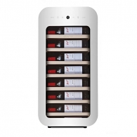 Винный шкаф с постоянной температурой и воздушным охлаждением Vinocave Wine Cabinet With Constant Temperature 22 bottles White (JC-76A)