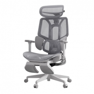 Офисное кресло с подставкой для ног Xiaomi HBADA Ergonomic Computer Chair E3 AIR White (E301WVE)