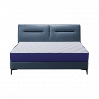 Двуспальная кровать с ортопедическим матрасом Xiaomi 8H Sugar Fashion Soft Leather Soft Bed 1.5m Mist Blue (JMP5+ GL)