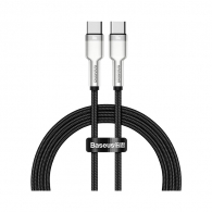 Кабель Baseus Cafule Series Metal Data Cable Type-C to Type-C 100W 1m  Black (CATJK-C01)