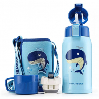Детский термос Xiaomi Beddybear Double Cover Children Mug 600ml Whale
