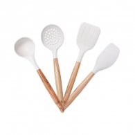 Набор кухонных принадлежностей Xiaomi Din Take Olive Wood Silicone Set 4 Pieces