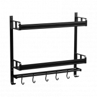 Настенный стеллаж с двумя полками Xiaomi Mensarjor Kitchen Wall-mounted Storage Rack 50cm 2 layers (MG-ZWJ-BGS50H)