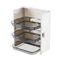 Стеллаж настенный складной Xiaomi MIWUNA Wall Mounted Folding Plate White 3 Layers (11C012-3)