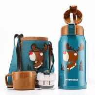 Детский термос Xiaomi Beddybear Double Cover Children Mug 600ml Elk