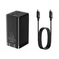 Сетевое зарядное устройство Baseus GaN2 Pro Quick Charger 2C+U 65W CH Black (CCGAN65UC)