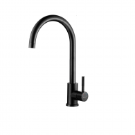 Поворотный смеситель Xiaomi Mensarjor 304 Curved Stainless Steel Mixer Hot And Cold Water Black (K22DOR-4BK2037)