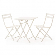 Набор обеденной мебели Складной квадратный стол и 2 стула Xiaomi MWH Colorful Folding Square Table And 2 Folding Chair Set White
