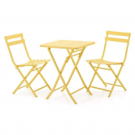 Набор обеденной мебели Складной квадратный стол и 2 стула Xiaomi MWH Colorful Folding Square Table And 2 Folding Chair Set Yellow
