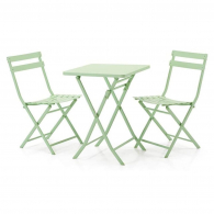 Набор обеденной мебели Складной квадратный стол и 2 стула Xiaomi MWH Colorful Folding Square Table And 2 Folding Chair Set Green