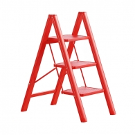 Трехступенчатая складная лестница Xiaomi Nagu Foldable Climbing Ladder Red