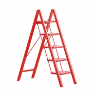 Пятиступенчатая складная лестница Xiaomi Nagu Foldable Climbing Ladder Red