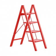 Четырехступенчатая складная лестница Xiaomi Nagu Foldable Climbing Ladder Red
