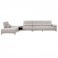 Угловой диван с правым шезлонгом Xiaomi Linsy Sofa Italian Minimalist Row+Right Chaise 4040 mm Grey (PS234-A)