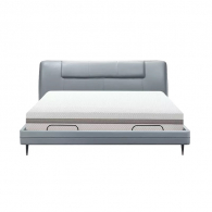 Умная двуспальная кровать Xiaomi 8H Feel Leather Smart Electric Bed 1.5m Grey (умное основание DT5 и хлопковый матрас Zero Degree MZ1)