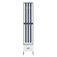 Банкетка с вешалкой и ящиком Xiaomi LINSY  Light Luxury Hallway Closet With A Tilting Shoe Cabinet Black/White (AK40-A)