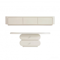 Комплект журнальный столик и тумба под телевизор 200 см Xiaomi Linsy Set Of Coffee Table And TV Stand White (OY1L-A+OY1M-A)