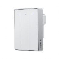 Умный выключатель трехклавишный с нулевой линией Xiaomi Linptech Glass Panel Smart Switch E1 Zero Fire Three Button White (QE1GDB-W3 MI)