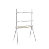 Напольная подставка для телевизора с подсветкой Brateck Scandinavian Easel Studio TV Floor Stand RGB Light White (FS29-46F-02L)