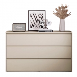 Комод Xiaomi Linsy Cabinet With Six Drawers Warm Coffee Color Wood/Grey Color (TV2E-A)