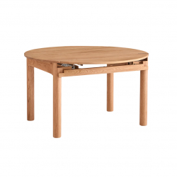 Круглый обеденный раздвижной стол Xiaomi Linsy Telescopic Dining Table Nordic Solid Wood 1.3х1.3 m/0.82х0.75 m Raw Wood Color (LH261R3-A)