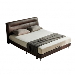 Двуспальная кровать Xiaomi 8H Time Cloud Leather Bed Modern Minimalist 1.8 m Dark Coffee (JMP10) (без матраса)