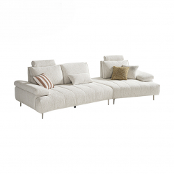 Угловой диван с регулируемой спинкой Xiaomi Linsy Left Chaise Sofa With Adjustable Backrest 3340 mm White (BS803-A)