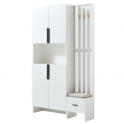 Шкаф в прихожую с вешалкой Xiaomi Linsy Closet In The Hallway With A Hanger White (AK30-B+AK40-B)