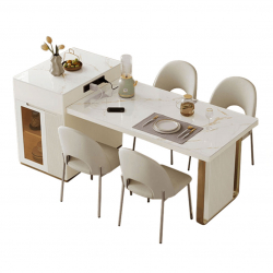 Комплект обеденной мебели выдвижной стол 1.86-2.30 м и 4 стула Xiaomi Linsy Set Of Dining Furniture Pull-Out Table Italian Style And 4 Chairs (LH531S3-A)