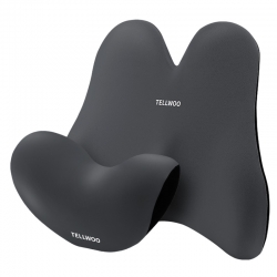 Комплект ортопедических подушек для шеи и поясницы Xiaomi Tellwoo Memory Foam Headrest Lumbar Support Set Gray