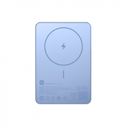 Внешний аккумулятор с поддержкой беспроводной зарядки Xiaomi Magnetic Ultra-Thin Power Bank 5000 mAh 7.5W Blue (WPB0507S)