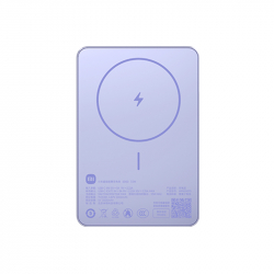 Внешний аккумулятор с поддержкой беспроводной зарядки Xiaomi Magnetic Ultra-Thin Power Bank 5000 mAh 7.5W Purple (WPB0507S)