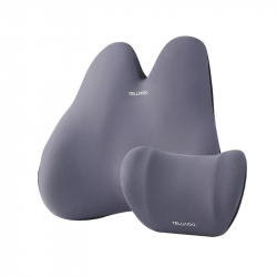 Комплект ортопедических подушек для спины и поясницы Xiaomi Tellwoo Car Headrest Lumbar Support Set Blue