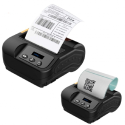 Портативный термальный принтер QunSuo Portable Bluetooth Thermal Label Printer LED Screen 80 мм (QS8003)