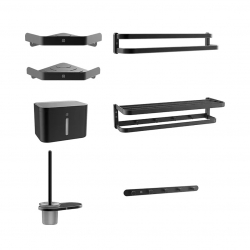 Набор аксессуаров для ванной из алюминиевого сплава Xiaomi Diiib Wenaiyou Aluminum Bathroom Accessories Set Black Edition (DXGJ001-2)