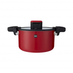 Кастрюля-скороварка из нержавеющей стали Xiaomi Huo Hou Stainless Steel Pressure Cooker Red