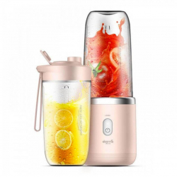 Беспроводная соковыжималка-блендер Xiaomi Deerma Fruit Cup 400ml Pink (DEM-NU05)