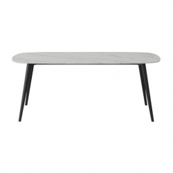 Стол обеденный со столешницей из керамогранита Xiaomi Yang Zi Seashell Rock Plate Dining Table 1.6 m Stone White