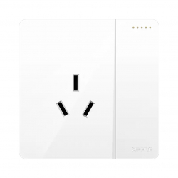 Розетка с выключателем Xiaomi OPPLE Lighting Wall Switch Socket K12 White One Billing + Thee Holes