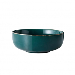 Сервировочная глубокая тарелка для супа Xiaomi SONGFA Hand-painted Ceramic Dish Malachite Green