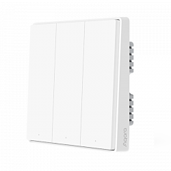 Умный выключатель Xiaomi Aqara Smart Wall Switch D1 (Тройной с нулевой линии) White (QBKG26LM)