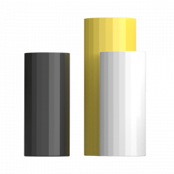 Прямая ваза с глазурью Xiaomi Bright Glazed Corrugated Straight Vase Black Small (HF-JHZHPX01)