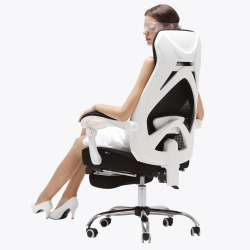 Офисное кресло с подставкой для ног Xiaomi HBADA Cloud Shield Ergonomic Office Chair White