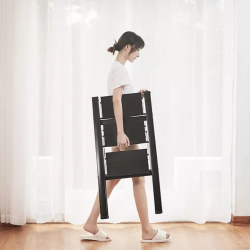 Трехступенчатая складная лестница Xiaomi Mr. Bond Herringbone Household Folding Ladder White