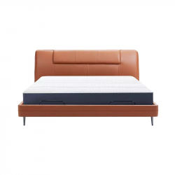 Умная двуспальная кровать Xiaomi 8H Feel Leather Smart Electric Bed 1.8m Orange (умное основание DT5 и ортопедический матрас TZ)