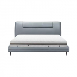 Умная двуспальная кровать Xiaomi 8H Feel Leather Smart Electric Bed 1.8m Grey (умное основание DT5 и латексный матрас RM)