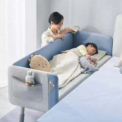 Детская кроватка Xiaomi Igrow Children's Soft Packed Splicing Bed Latex Coir Blue (180х70 см)